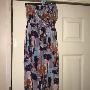 Juniors strapless dress